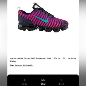Flyknit Vapormax kids 5.5